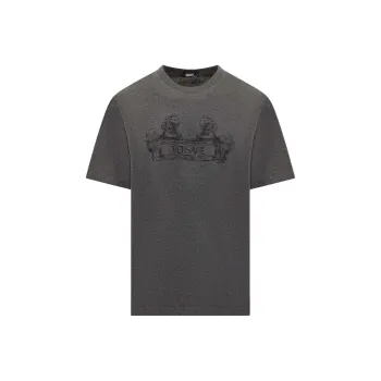 VERSACE Logo-print Cotton T-shirt