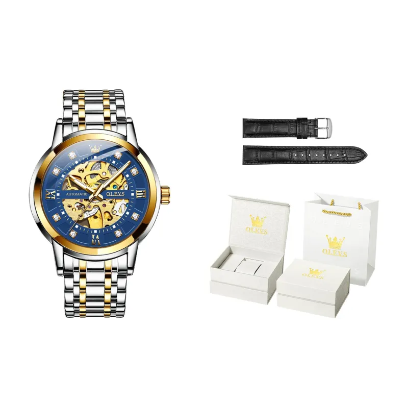 OLEVS Play The Cool Series Mechanical Movement Watch Men's Watches White Dial-8