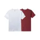 2 Pack (White+Burgundy)