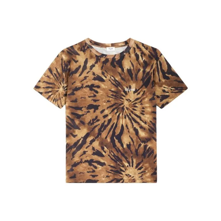 CELINE T-Shirts Men Brown-0