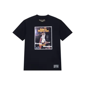 Mitchell & Ness x TIYUHUABAO,LIANMINGKUAN Set in Sleeve T Shirt Unisex Black