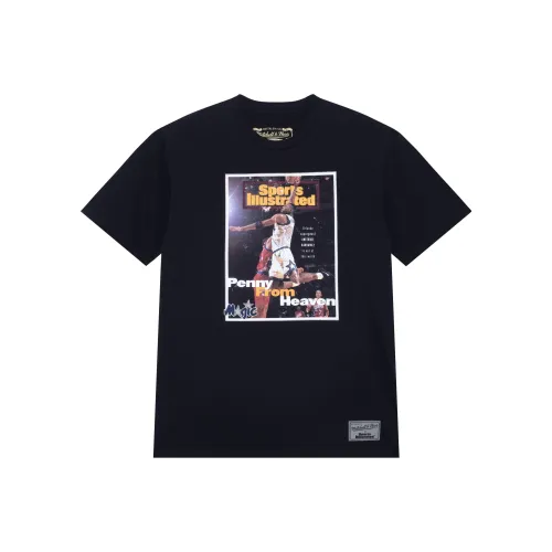 Mitchell & Ness x TIYUHUABAO,LIANMINGKUAN Set in Sleeve T Shirt Unisex Black