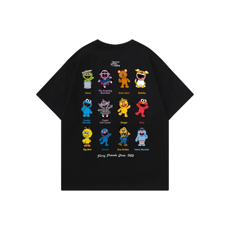 SESAME STREET T Shirt Long Sleeved Short Sleeved Unisex-0