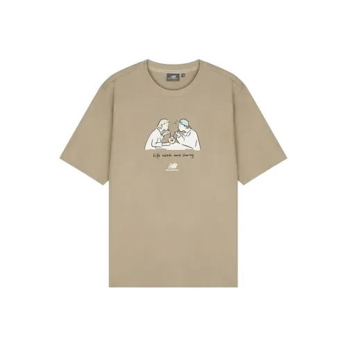 New Balance Centered Living T Shirt Unisex Khaki