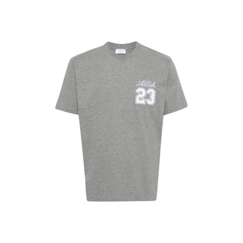 OFF-WHITE Embroidered-logo Cotton T-shirt-0