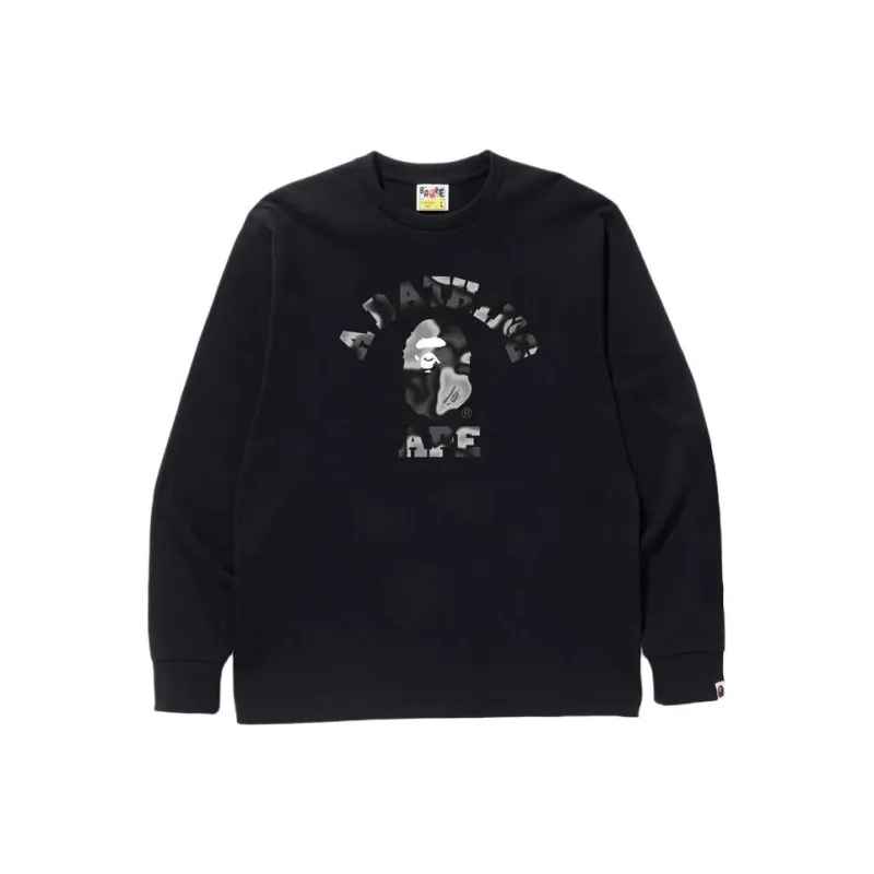 A BATHING APE Liquid Camo College L/S Tee-1