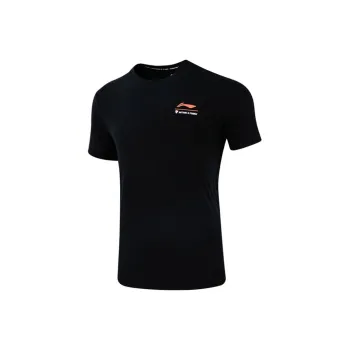 LiNing Badminton Series Drop Shoulder Sleeve T Shirt Men's Black