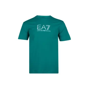 EMPORIO ARMANI EA7 T Shirts Men Peacock Green