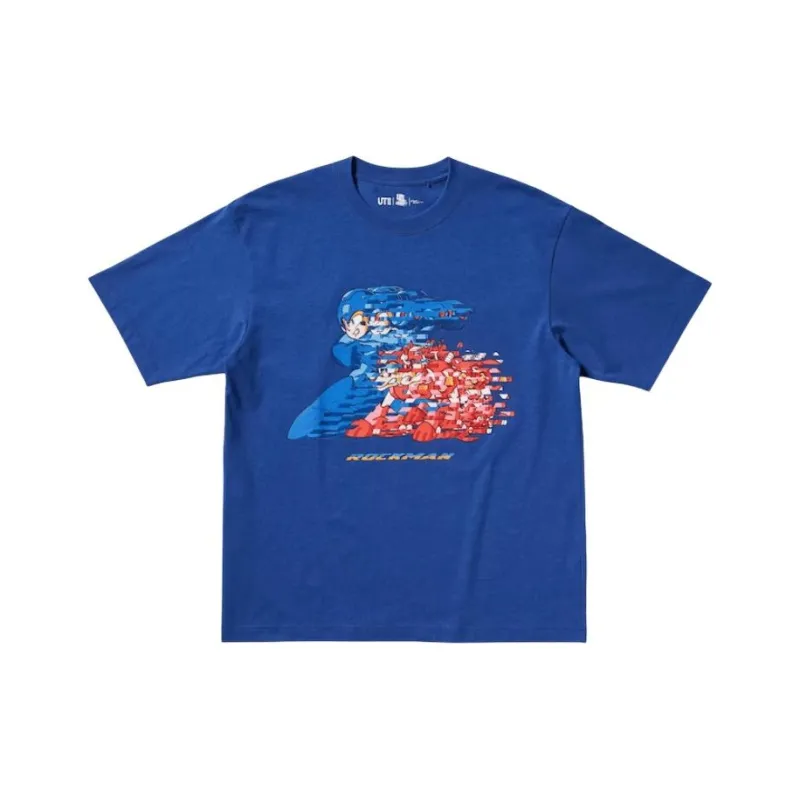 UNIQLO Kosuke Kawamura X Capcom Co brand T Shirts Unisex Blue-0