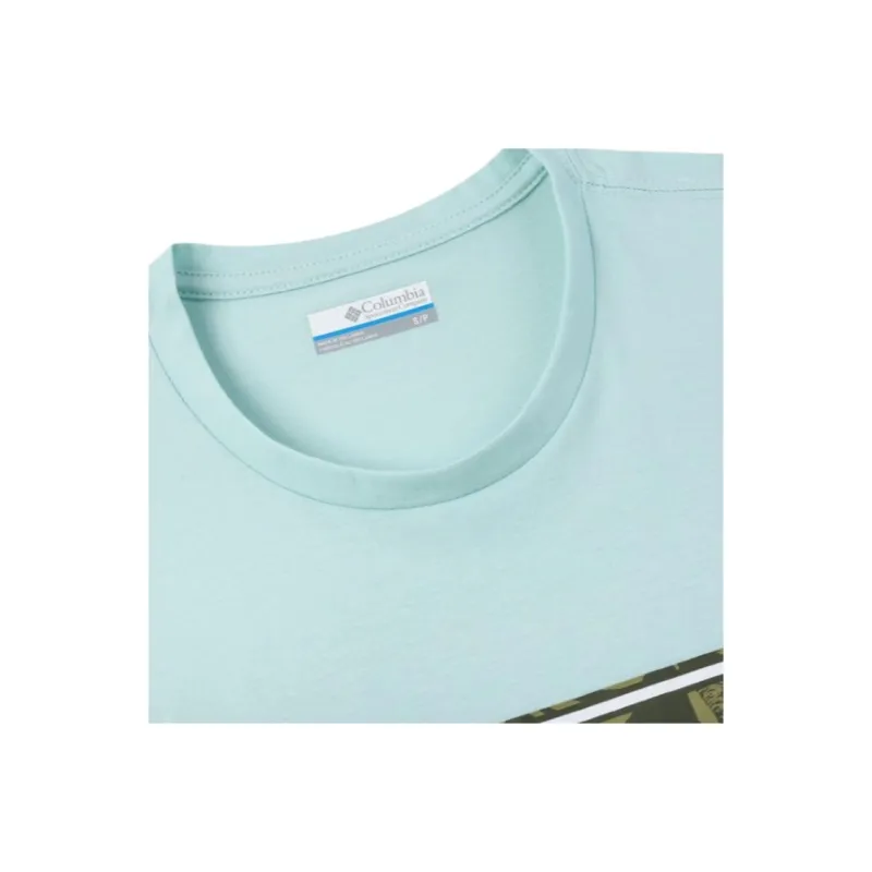 Columbia T Shirt Men's Turquoise-2