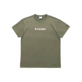 Columbia FW22 Crew Neck Loose Fit Straight Short-Sleeved T-Shirt Men's Olive Green
