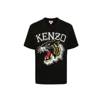 KENZO Tiger Embroidered Crewneck T Shirt