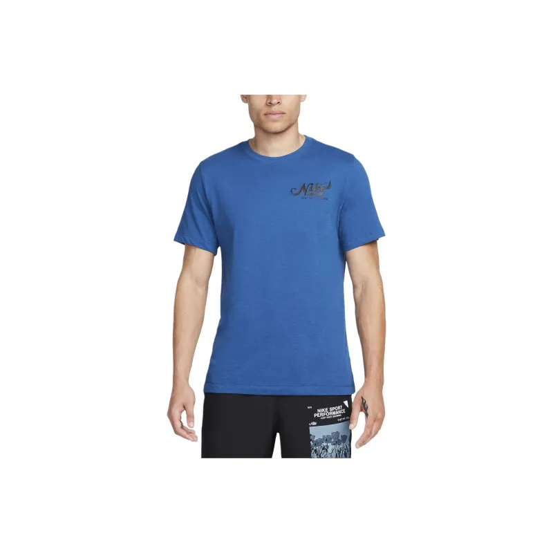 Nike Dri FIT T Shirt Men's Blue-0