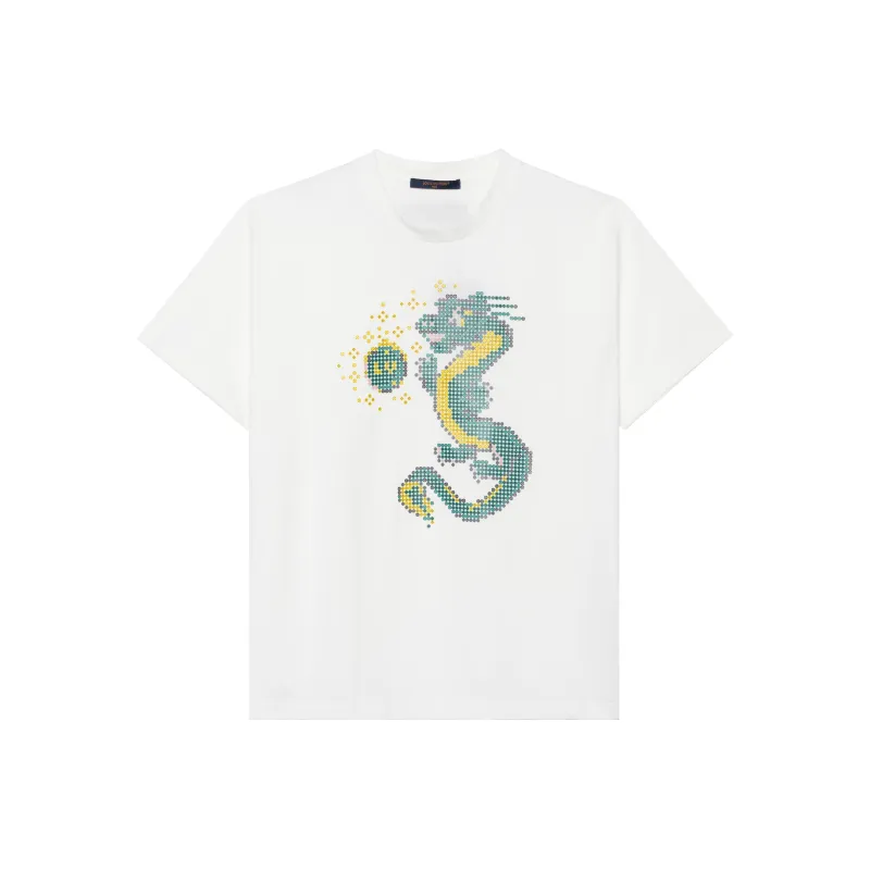 LOUIS VUITTON Short Sleeved Cotton T Shirt-0