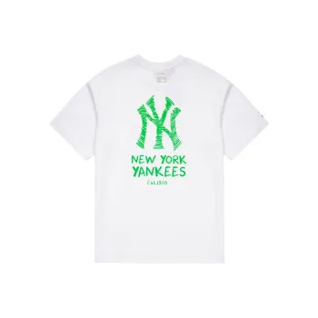 MLB Set in Sleeve T Shirt Unisex White
