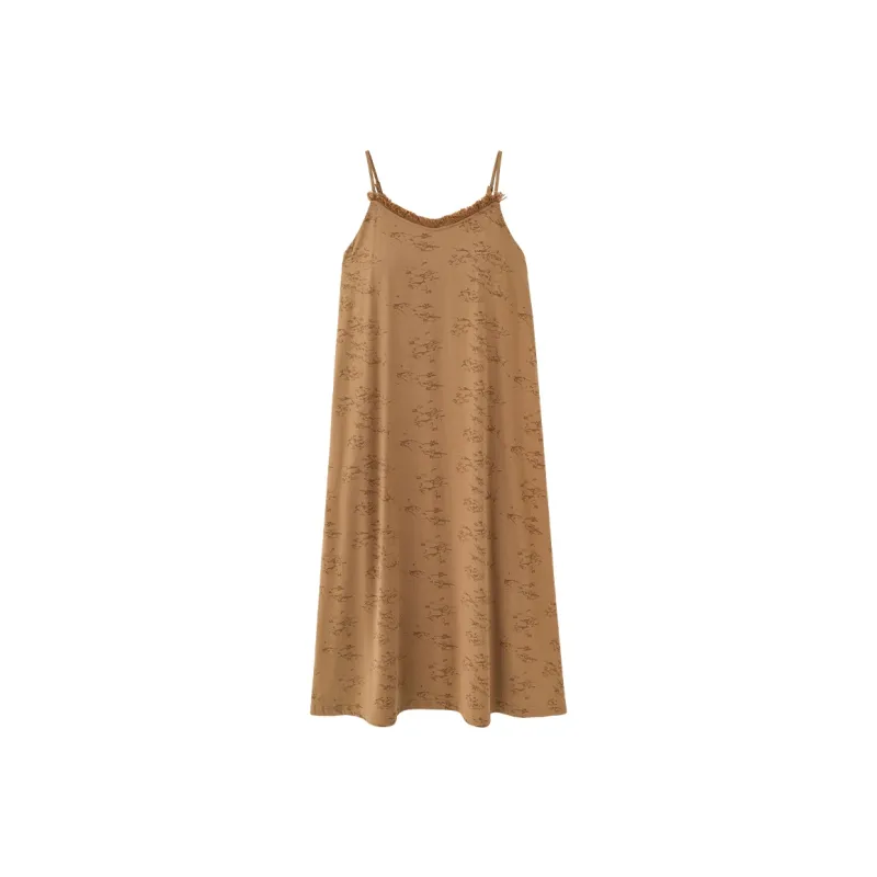 XIAFENYAN Nightgown Women's Brown-0