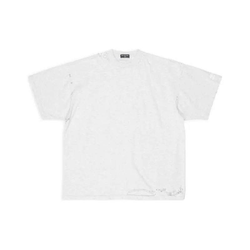 Balenciaga T Shirt Loose Fit Unisex Gray-0
