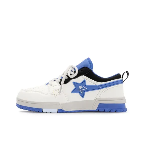 A&M Anti Slip Wear Resistant Low Top Skateboard Shoes Unisex Carolina Blue