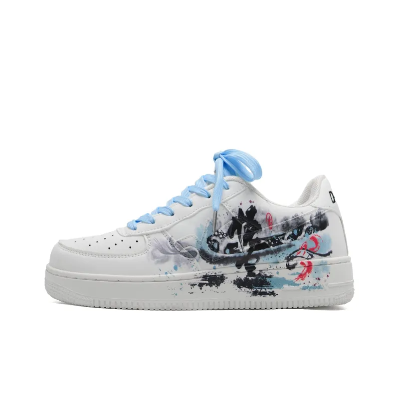KAAVER OTTO Low Top Skateboard Shoes Unisex White-1