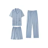 Chinese Style Bamboo Leaf Blue