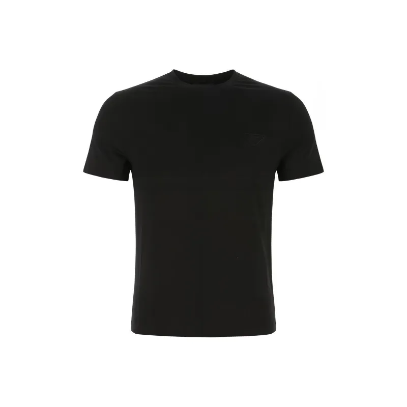 PRADA Logo embroidered Cotton T shirt-0
