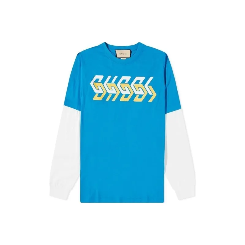 GUCCI T Shirts Men Blue-0