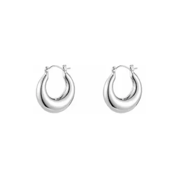 Old Qingyun Silver Building Foot Silver 990 Earrings Women's