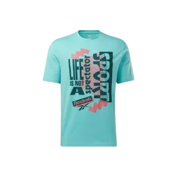 Reebok GS SPECTATOR SPORT VIBE T T-Shirt Unisex Cyan