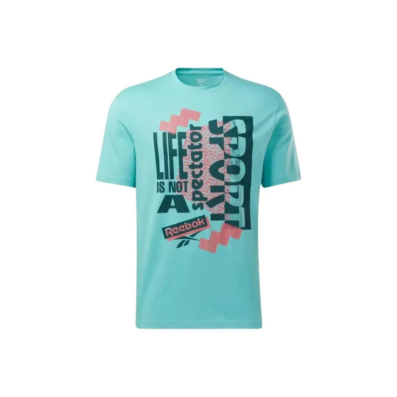 Reebok GS SPECTATOR SPORT VIBE T T-Shirt Unisex Cyan-0
