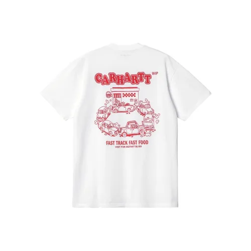 Carhartt WIP SS24 S/S Fast Food T Shirt T Shirt Men's White