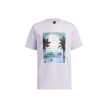 Adidas T-Shirts Men Light Lavender