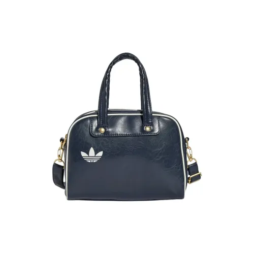 Adidas Polyurethane Bowling Bag, Shoulder Bag, Handbag Mini Unisex Blue