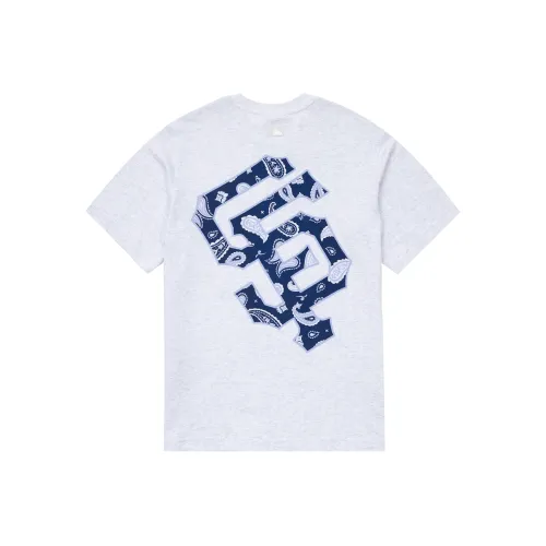 MLB Set in Sleeve T Shirt Unisex Light Heather Gray