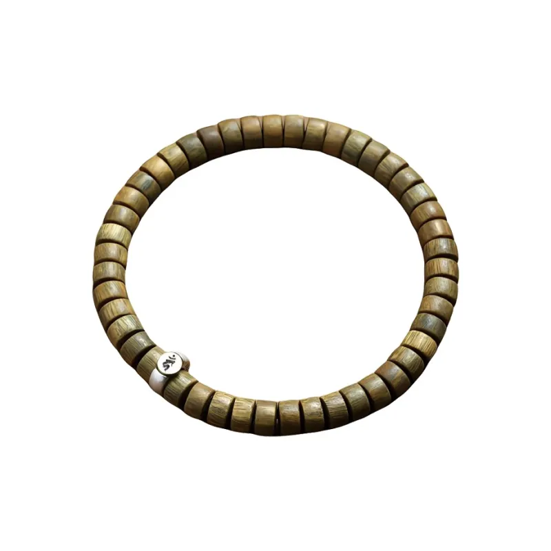 Yi Mingju Green Sandalwood Bracelets Unisex-6