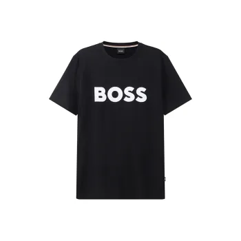 HUGO BOSS Short Sleeved T Shirts Men's Matte Black