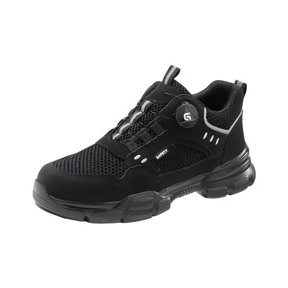 GUYISA Non slip, Wear resistant, Impact resistant Low Top Casual Shoes Unisex Black-0