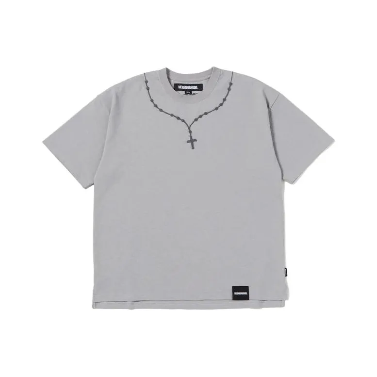 NEIGHBORHOOD Cross Embroidery Crewneck T Shirt-5
