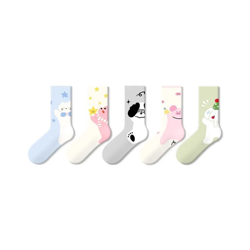 JKN Mid Calf Socks Women's 5 Pack-0