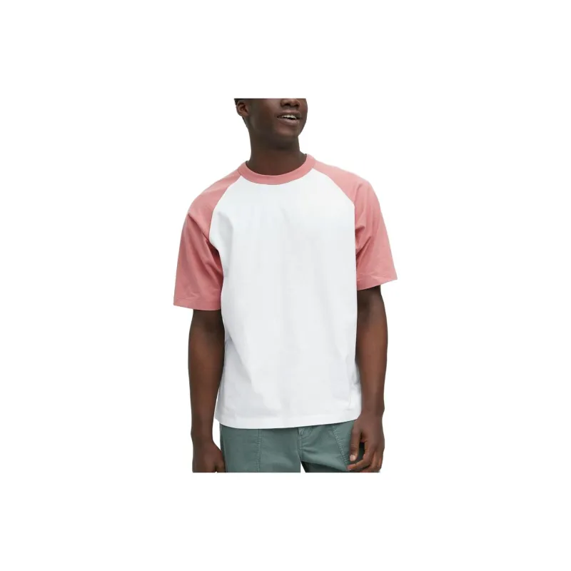 UNIQLO T Shirts Unisex Peach Pink-0