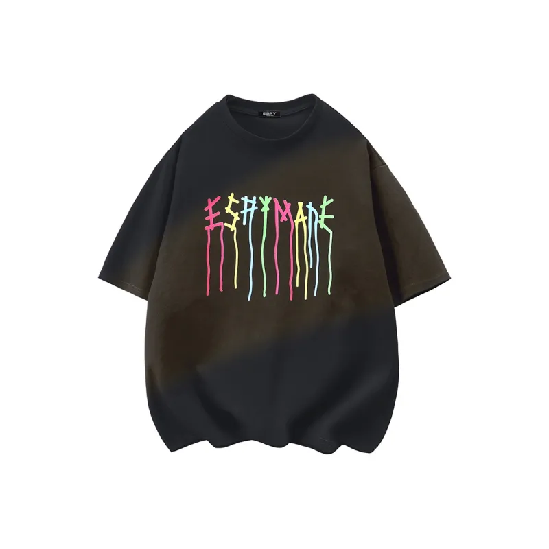 ESPY Drop Shoulder Sleeve T Shirt Unisex-0