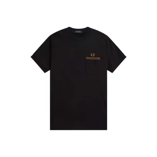 FRED PERRY Twin Tipped Pocket T-Shirt T-Shirt Men's Black