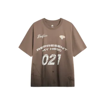 LiNing Badfive T Shirt Unisex Mushroom Umber Dying