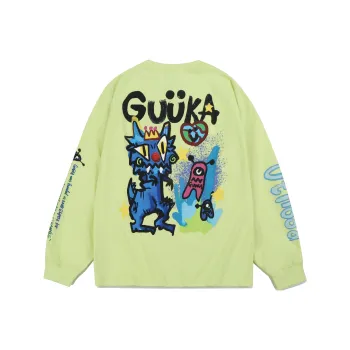 Guuka Long Sleeved T Shirt Unisex Neon Yellow