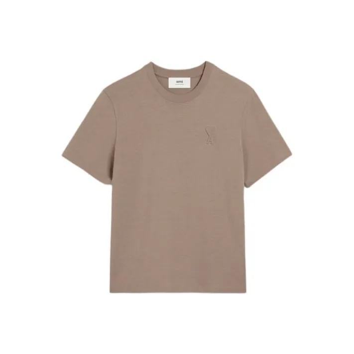 AMIPARIS SS24 T Shirt Unisex Taupe-0