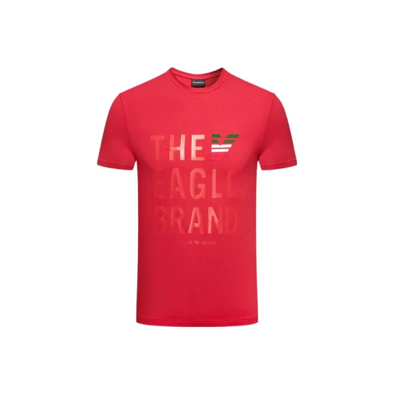 EMPORIO ARMANI T Shirts Men Red-0