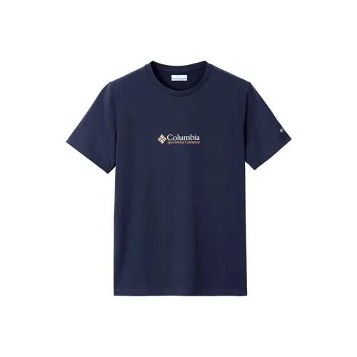 Columbia T-Shirts Men Navy Blue