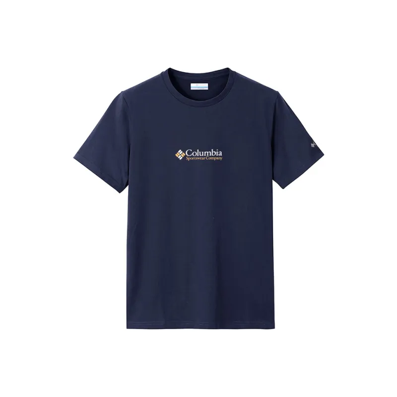 Columbia T Shirts Men Navy Blue-0