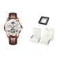 Rose Case White Dial Brown Leather[Luxury Box]