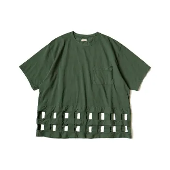Kapital 20 / -Jersey Windowpane T-Shirt