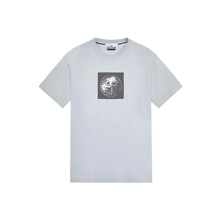 STONE ISLAND T Shirt Men's Frost Blue-0